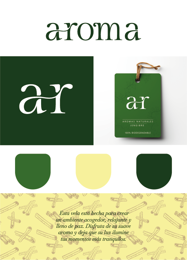 branding de la marca aroma
